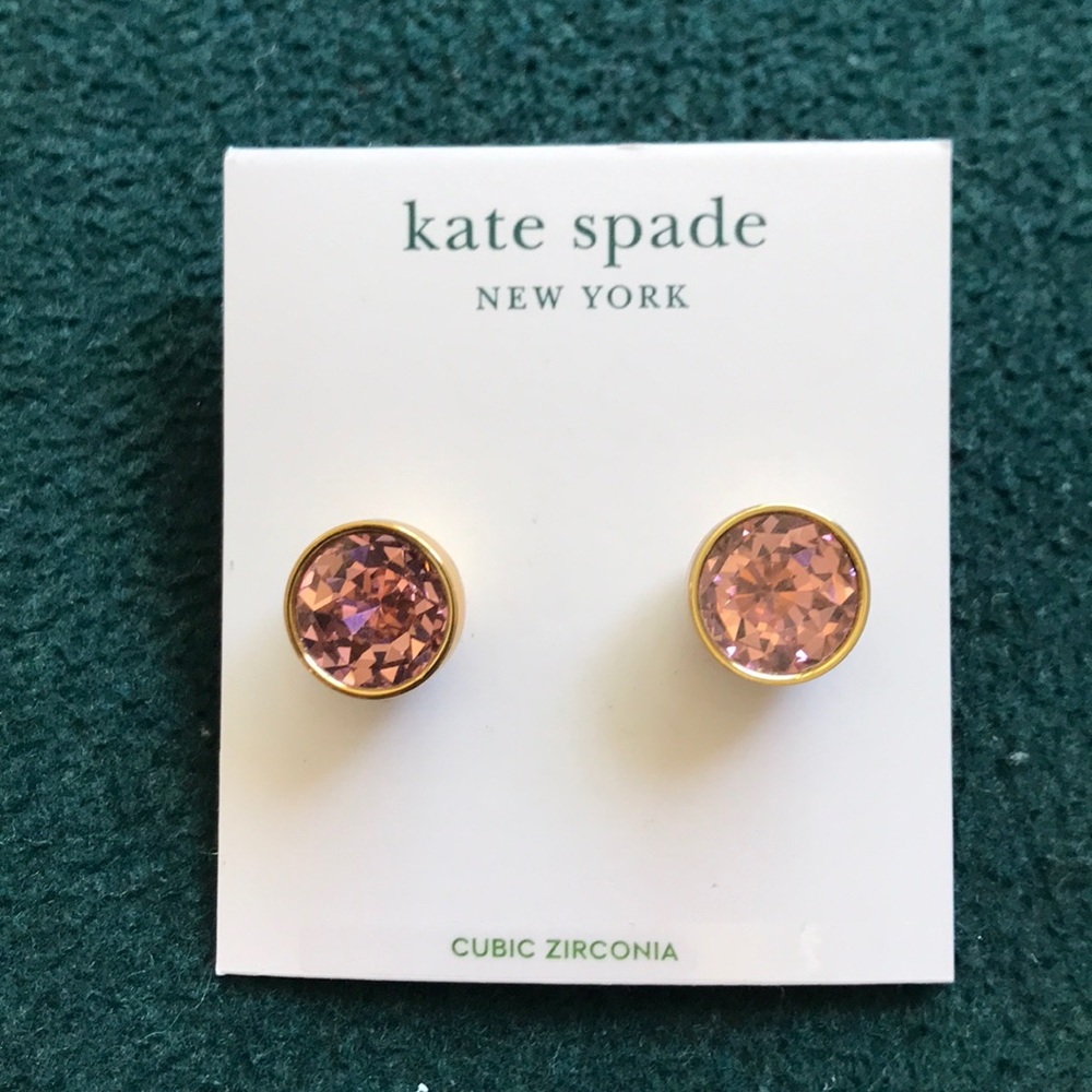 Kate spade gold and light pink earrings